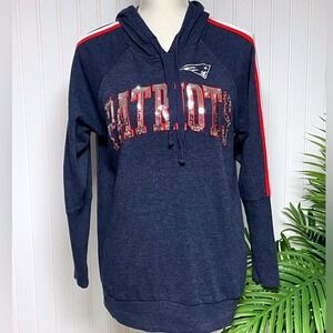 New England Patriots NFL Sequin Sweatshirt Women's Small